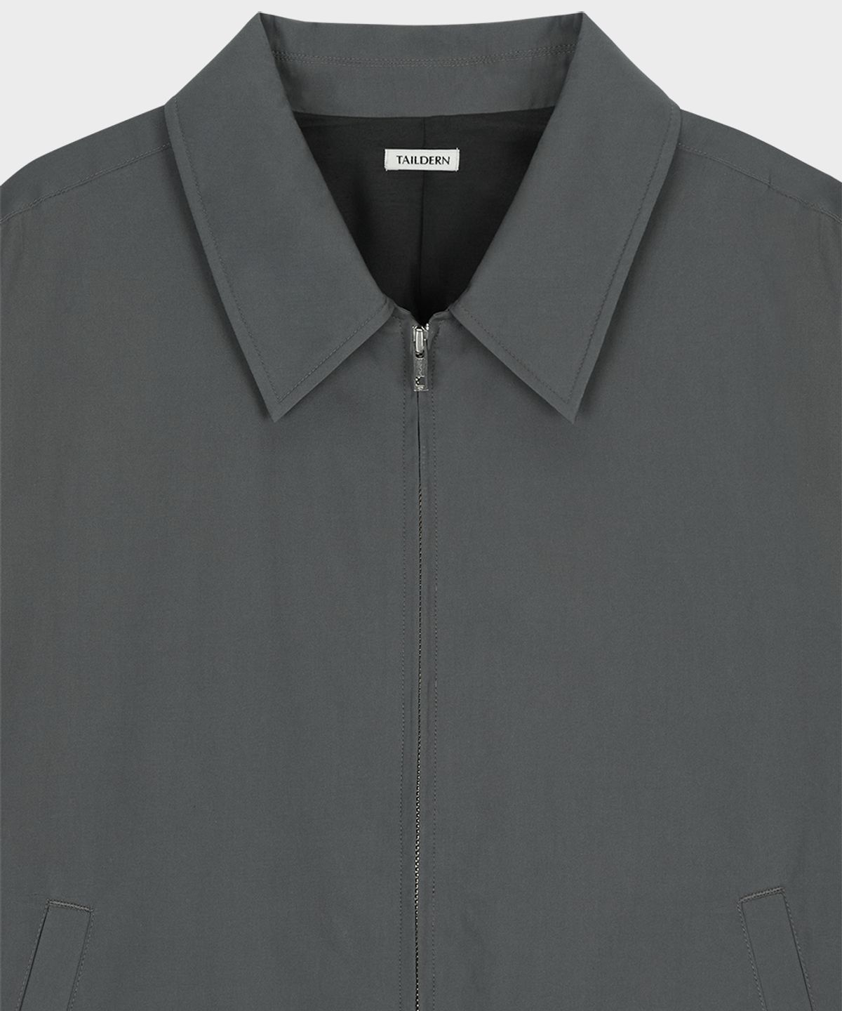 테일던(TAILDERN) High Density Cotton Harrington Jacket Grey