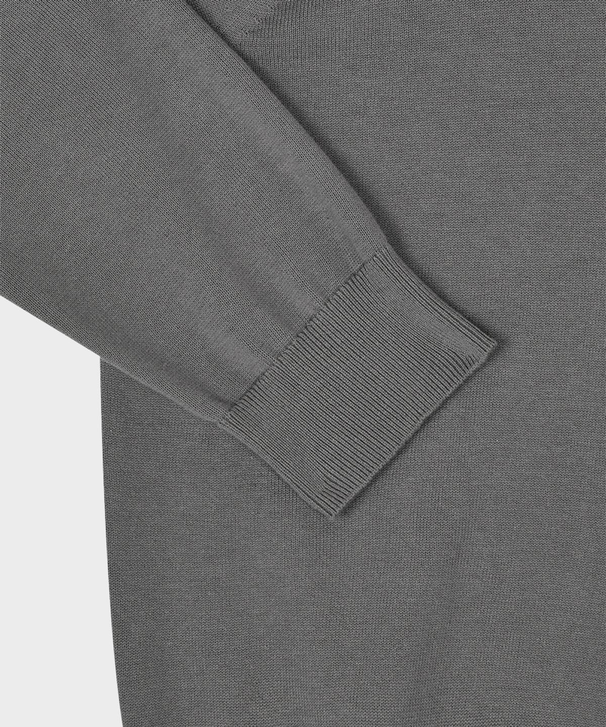 테일던(TAILDERN) Cotton Knit Polo Shirt Grey
