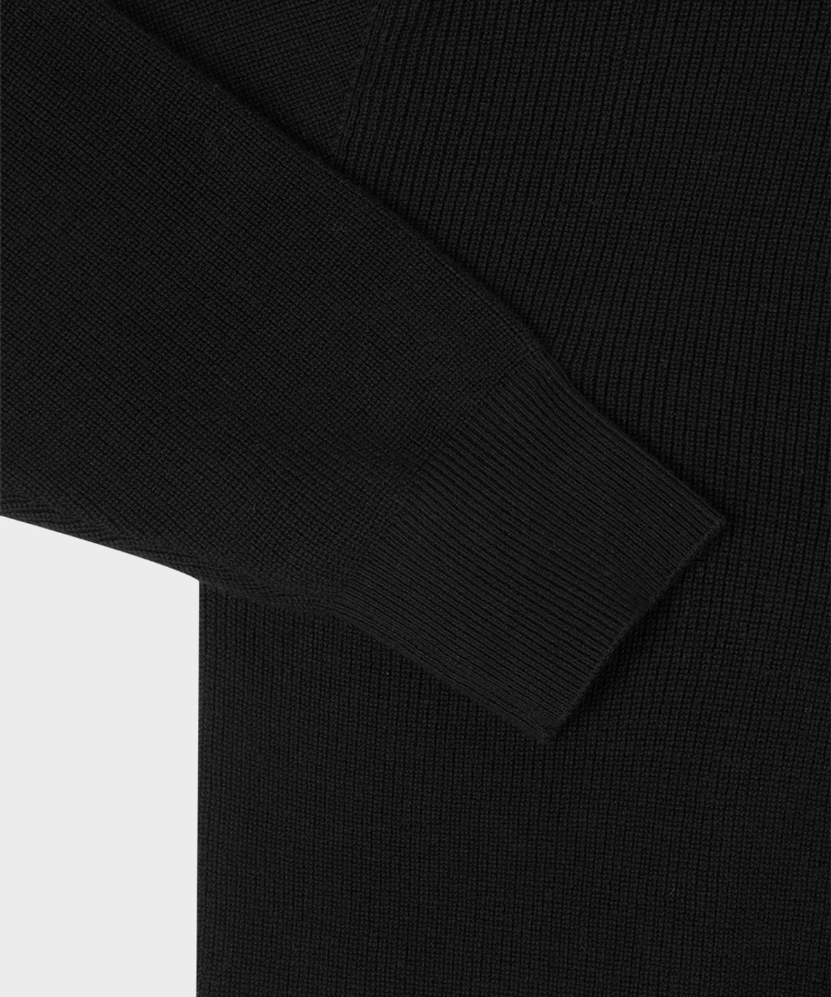 테일던(TAILDERN) Cotton Cashmere Crewneck Sweater Black
