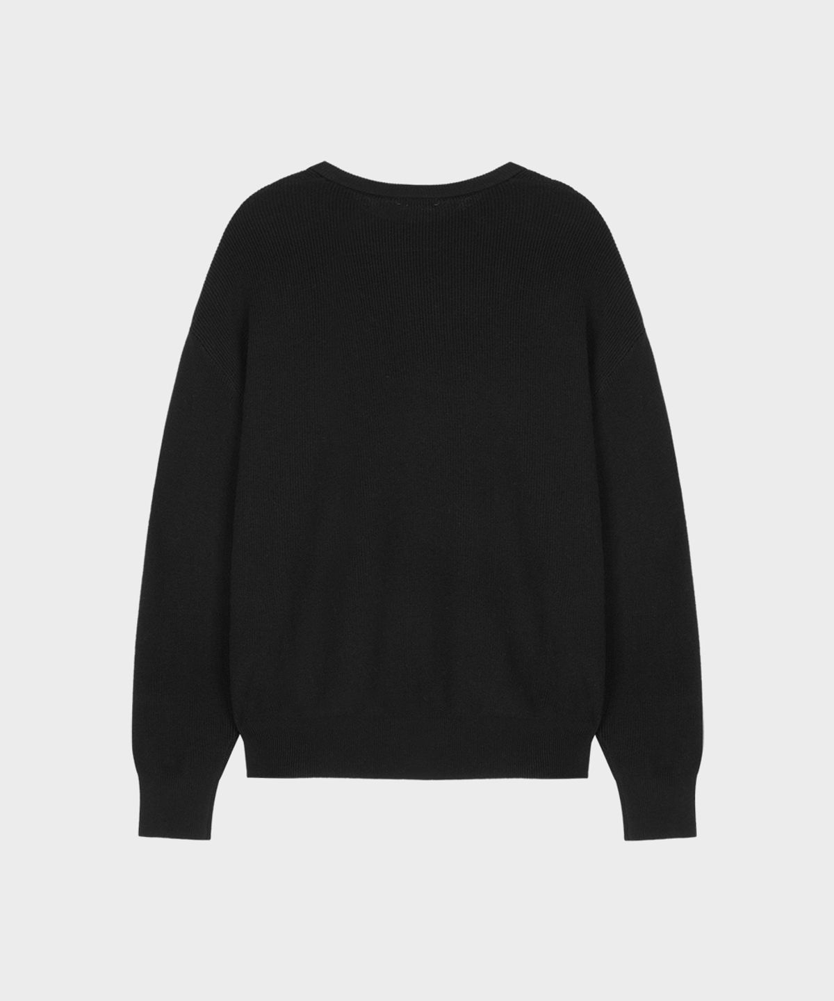 테일던(TAILDERN) Cotton Cashmere Crewneck Sweater Black