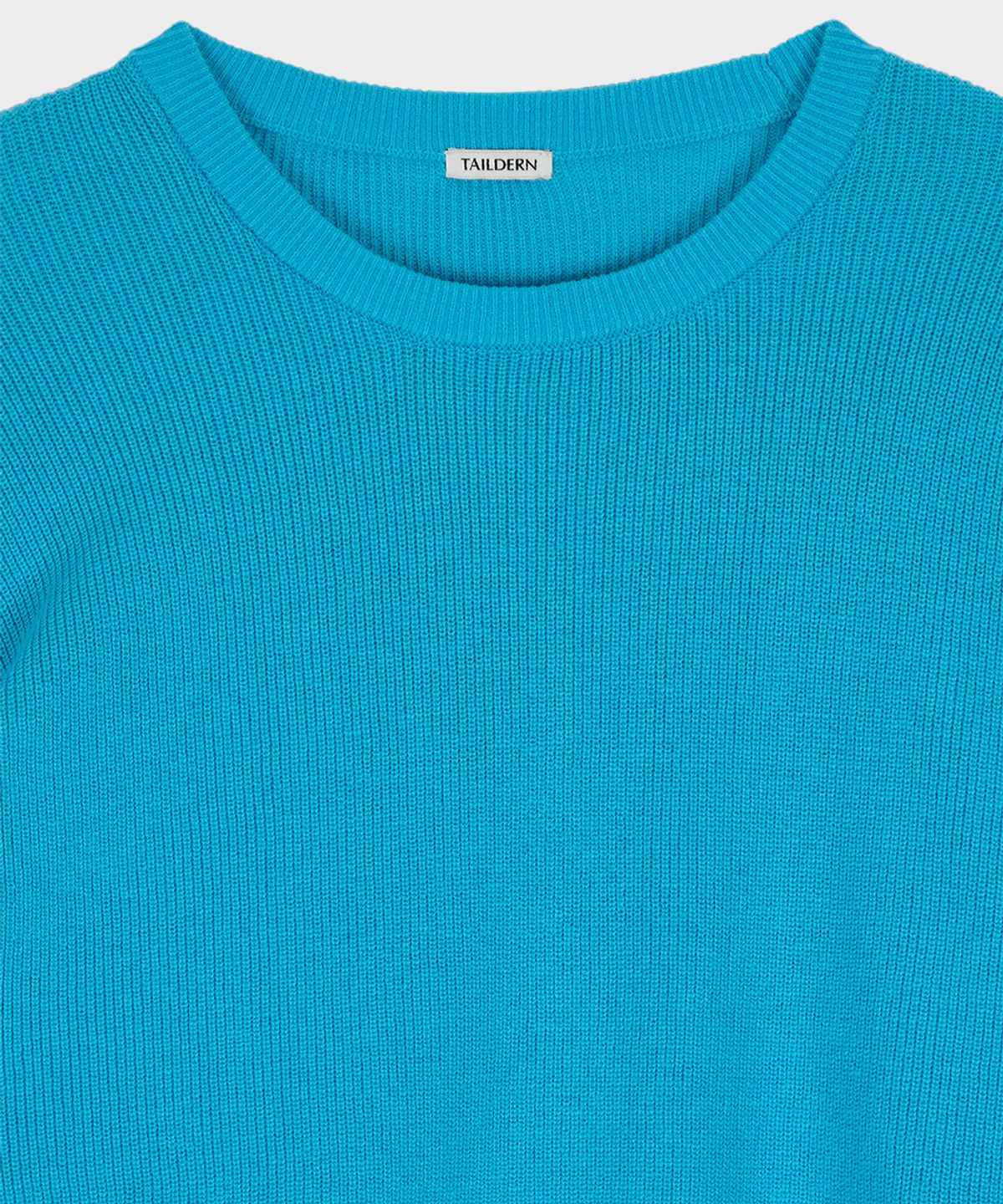 테일던(TAILDERN) Cotton Cashmere Crewneck Sweater Blue