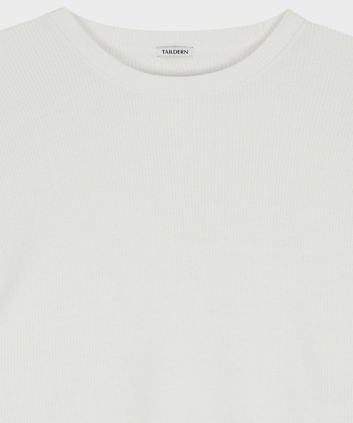 테일던(TAILDERN) Cotton Cashmere Crewneck Sweater White