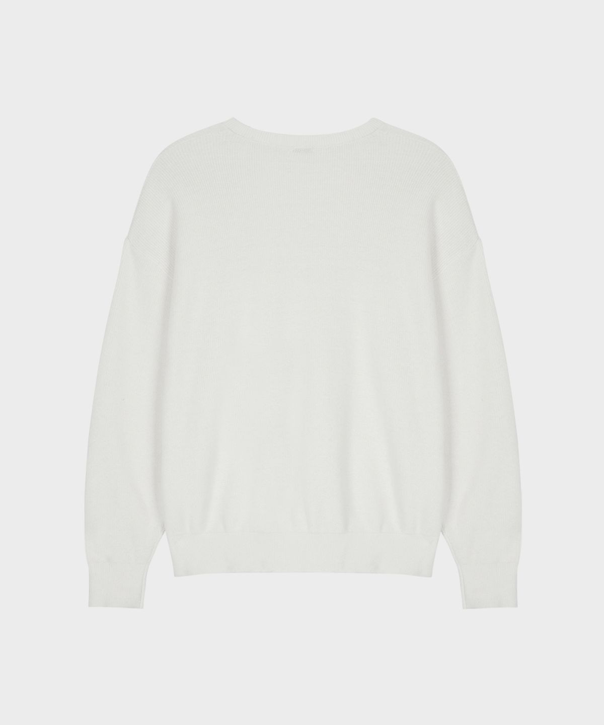 테일던(TAILDERN) Cotton Cashmere Crewneck Sweater White