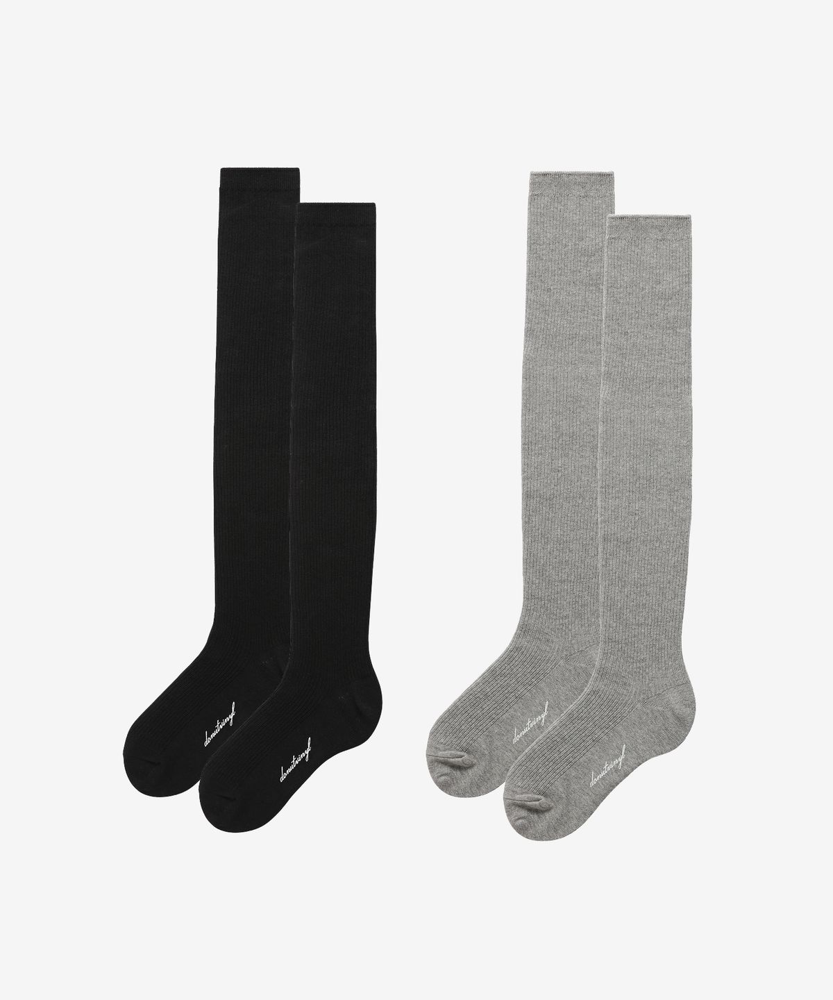 도넛바이닐샵(DONUTVINYLSHOP) over knee socks (2colors)