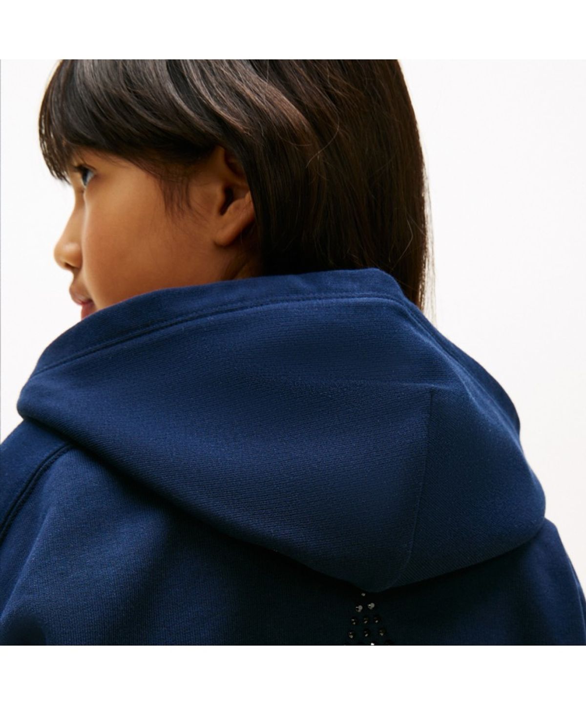 타미힐피거 키즈(TOMMY HILFIGER KIDS) 라인 스톤 스타 후디 집업