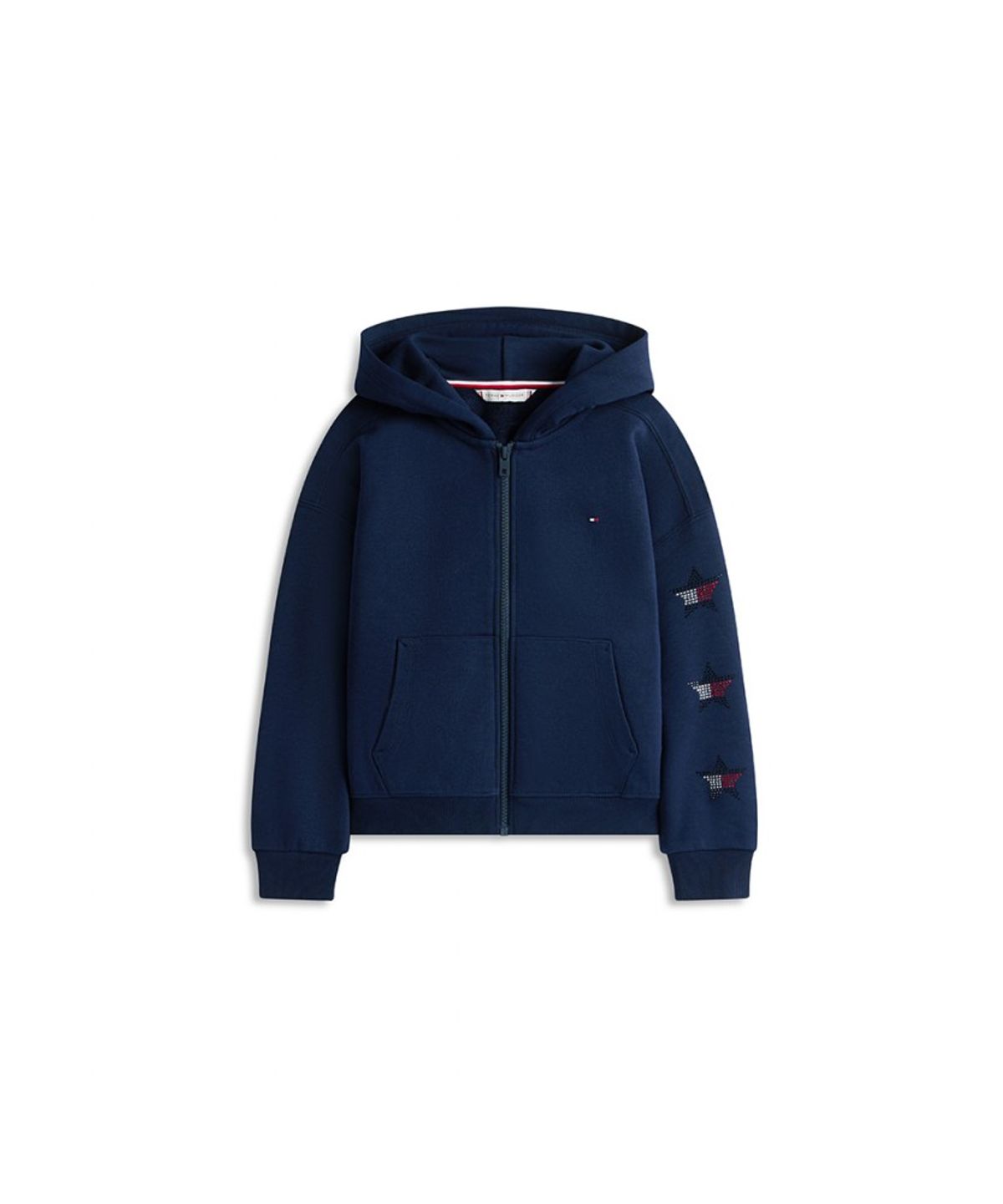 타미힐피거 키즈(TOMMY HILFIGER KIDS) 라인 스톤 스타 후디 집업