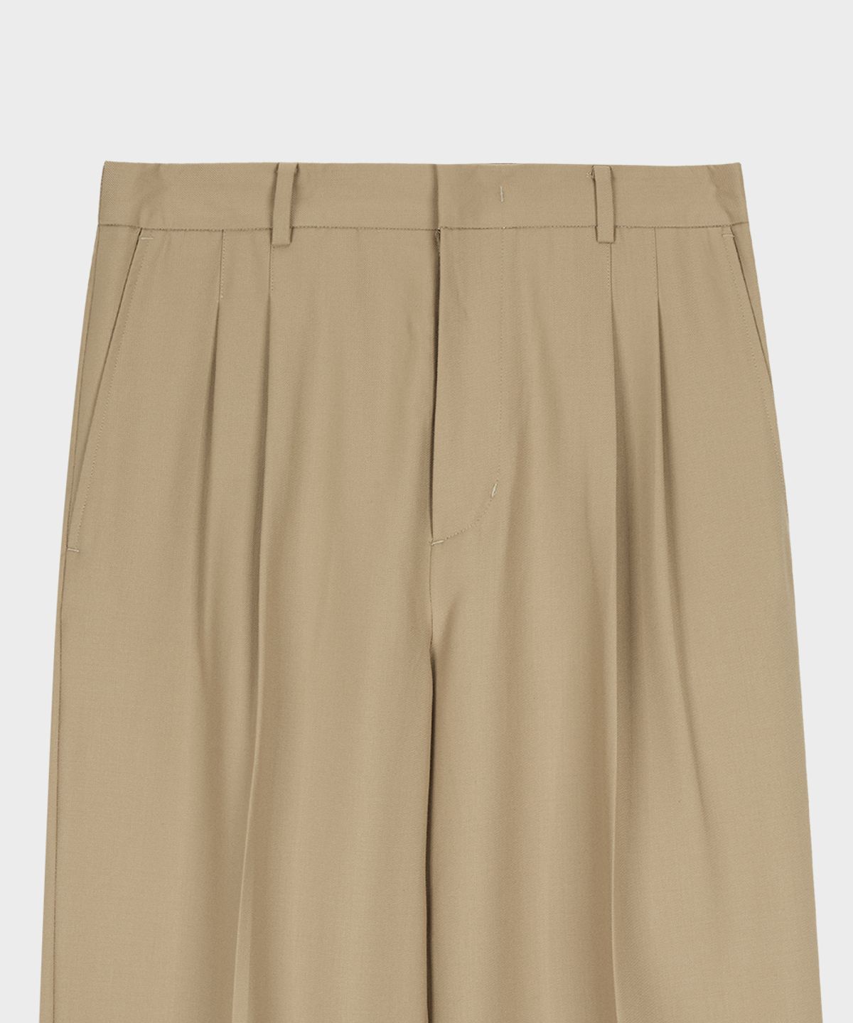테일던(TAILDERN) Iconic Wide Trousers Beige