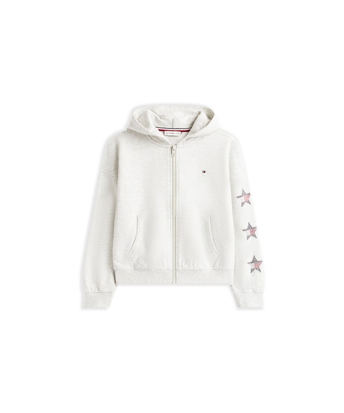 타미힐피거 키즈(TOMMY HILFIGER KIDS) 라인 스톤 스타 후디 집업