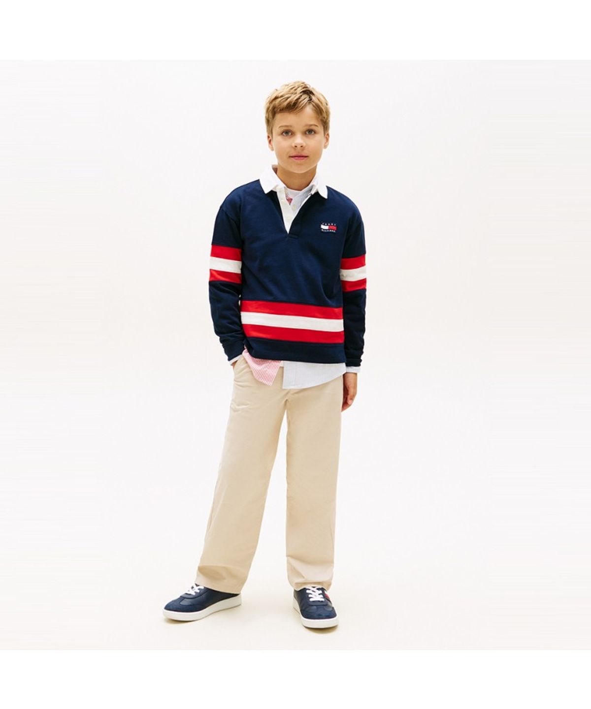타미힐피거 키즈(TOMMY HILFIGER KIDS) 그래픽 럭비 티셔츠