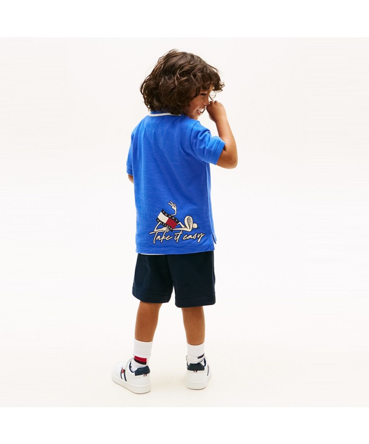 타미힐피거 키즈(TOMMY HILFIGER KIDS) 그래픽 포인트 슬릿 폴로 셔츠