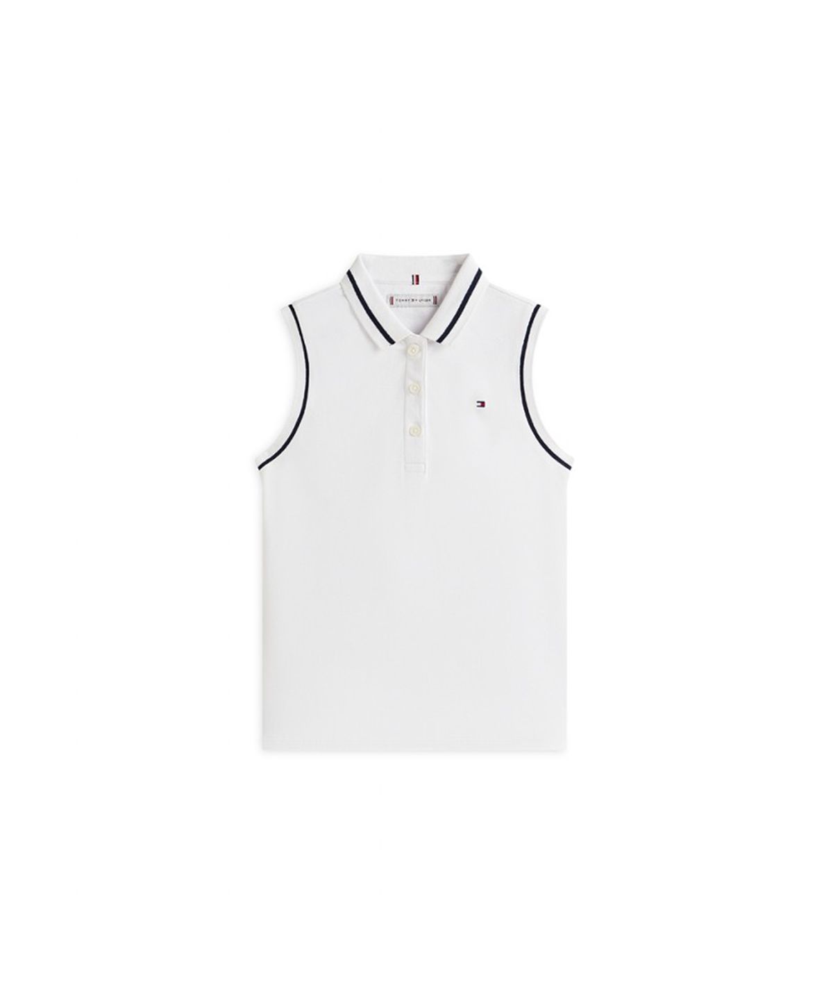타미힐피거 키즈(TOMMY HILFIGER KIDS) 클래식 폴로 슬리브리스 티셔츠