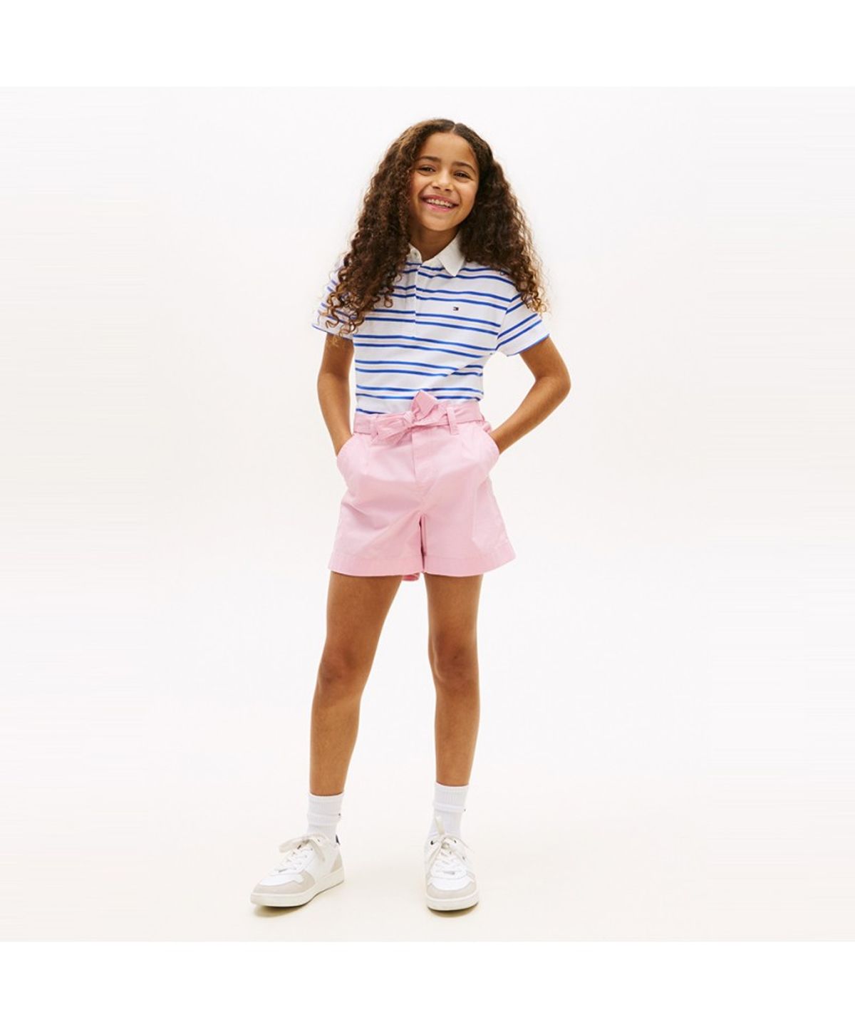 타미힐피거 키즈(TOMMY HILFIGER KIDS) 스트라이프 럭비 폴로 셔츠