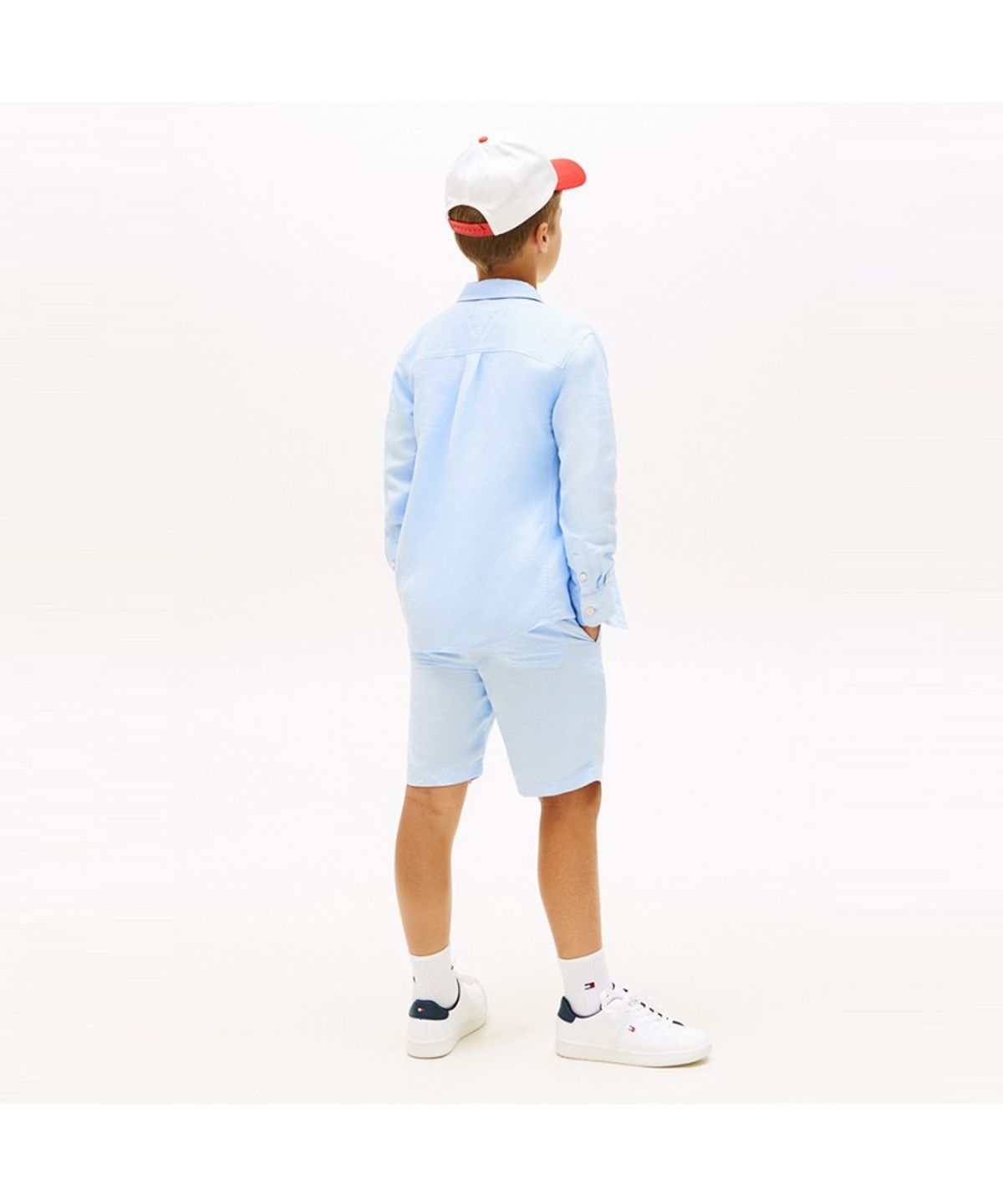 타미힐피거 키즈(TOMMY HILFIGER KIDS) 릴랙스 린넨 블렌드 셔츠
