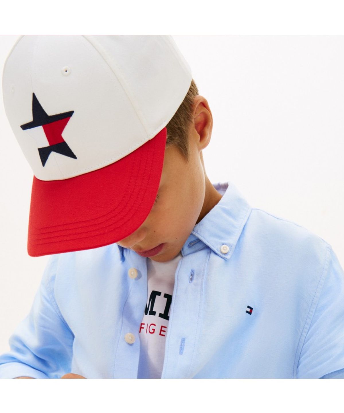타미힐피거 키즈(TOMMY HILFIGER KIDS) 릴랙스 린넨 블렌드 셔츠