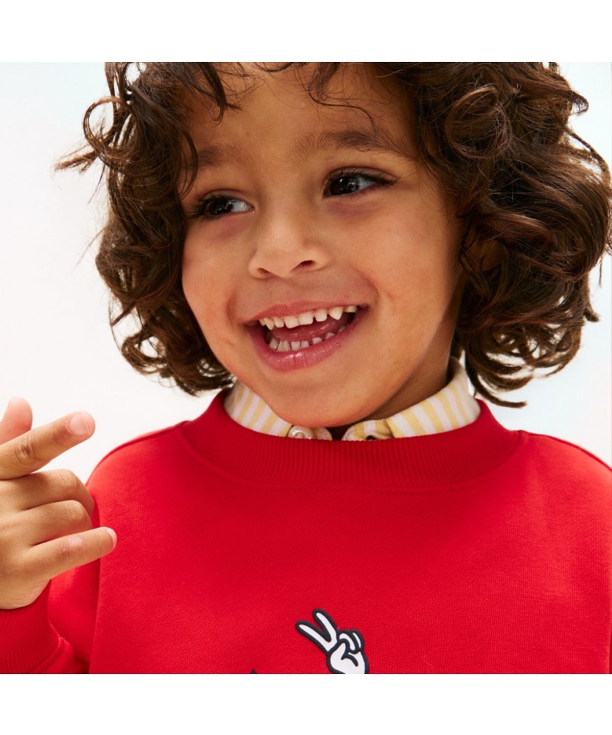 타미힐피거 키즈(TOMMY HILFIGER KIDS) 그래픽 로고 스웨트 셔츠