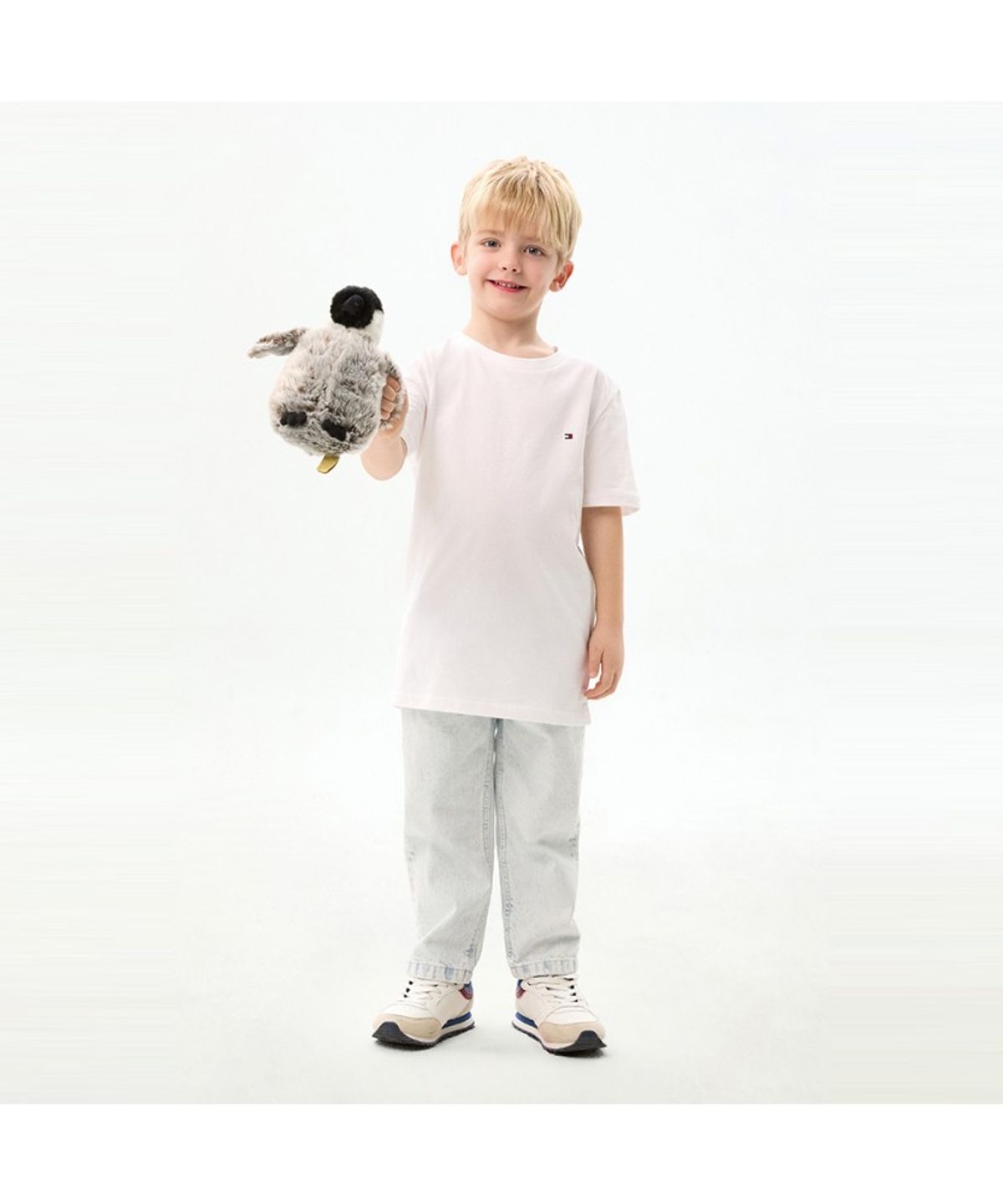 타미힐피거 키즈(TOMMY HILFIGER KIDS) [온라인단독]2PACK 반팔 티셔츠 (네이비 스트라이프&화이트)