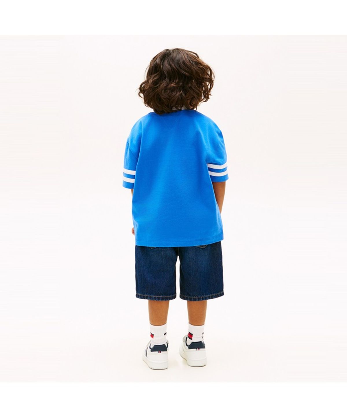 타미힐피거 키즈(TOMMY HILFIGER KIDS) 그래픽 로고 크루넥 티셔츠