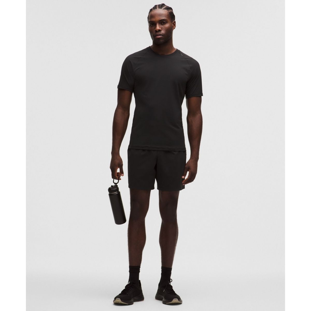 룰루레몬(LULULEMON) 레퍼 숏슬리브 셔츠  BLK