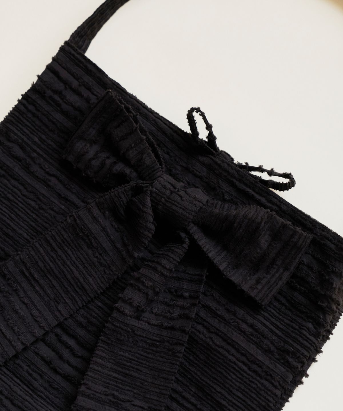 에핑글러(EPINGLER) ORIGAMI RIBBON SHOPPER BAG - BLACK