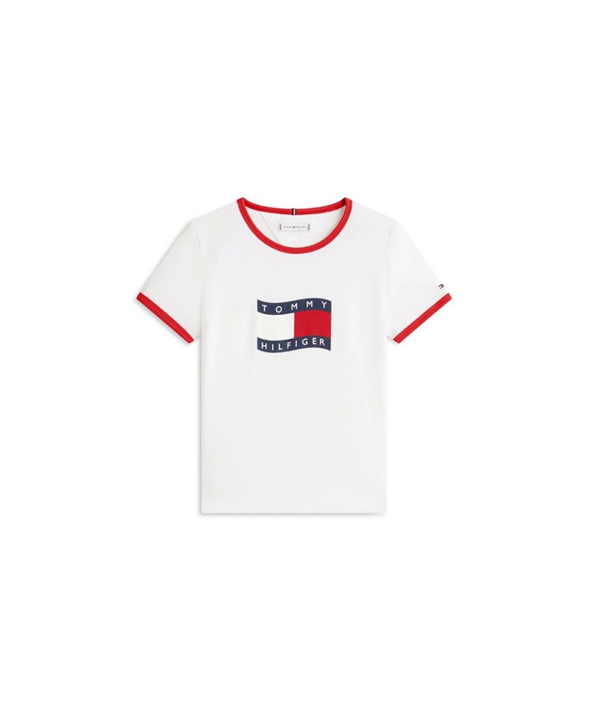 타미힐피거 키즈(TOMMY HILFIGER KIDS) 웨이비 플래그 링거 티셔츠