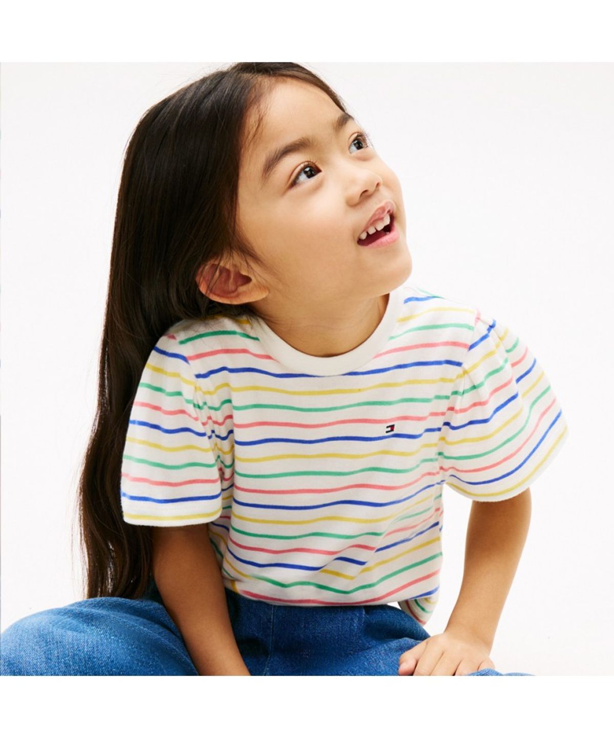타미힐피거 키즈(TOMMY HILFIGER KIDS) 멀티 스트라이프 탑
