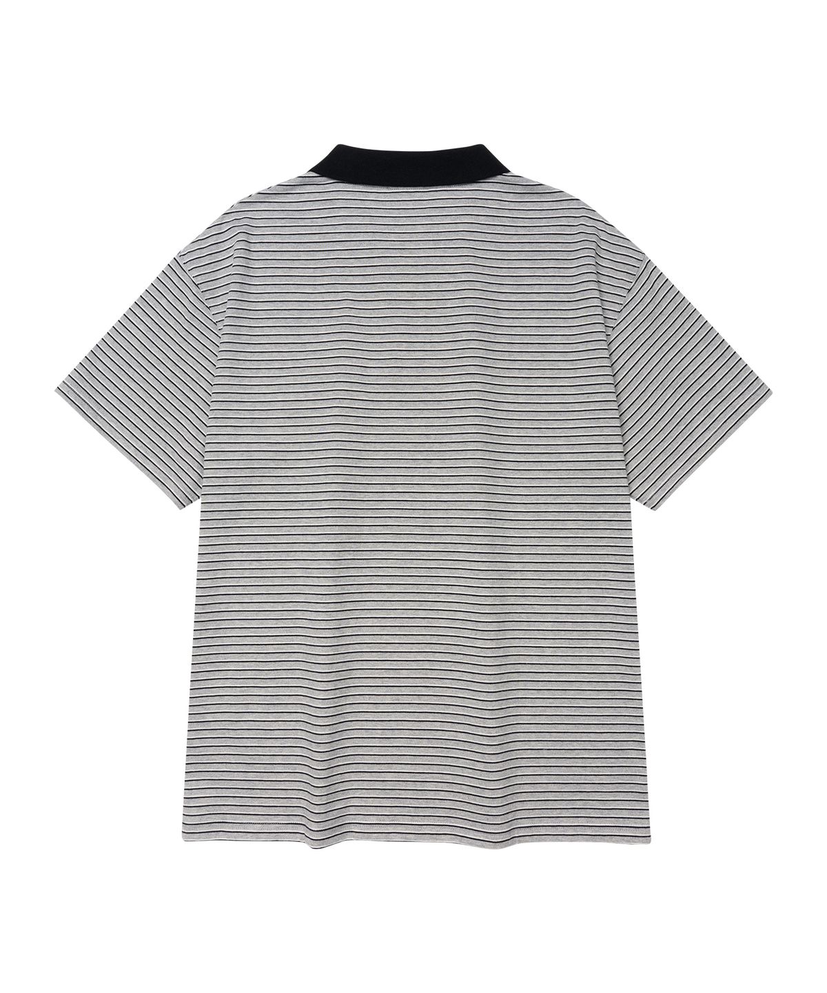 아메스 월드와이드(AMES-WORLDWIDE) BASIC STRIPE COLLAR TEE GREY