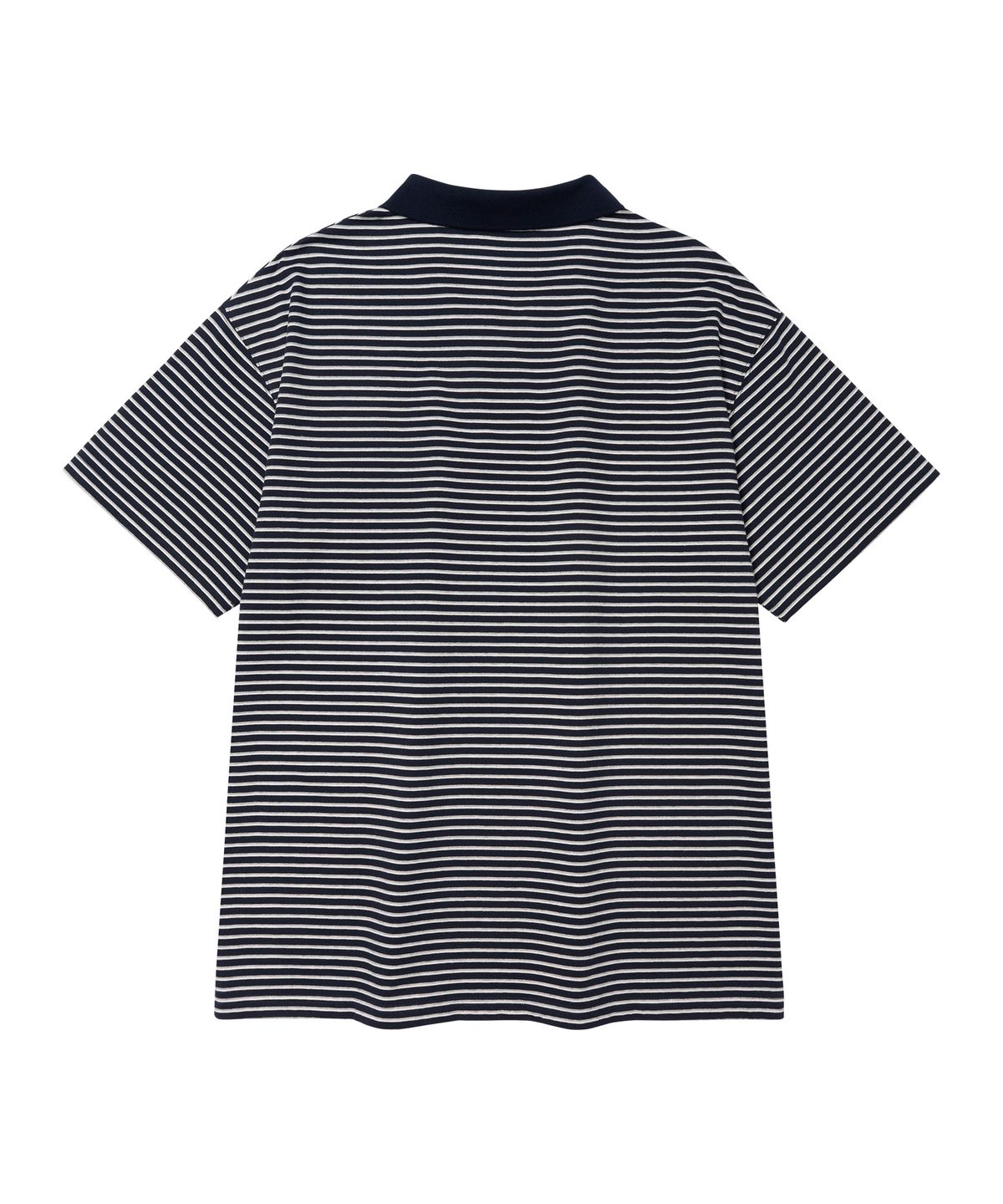 아메스 월드와이드(AMES-WORLDWIDE) BASIC STRIPE COLLAR TEE NAVY