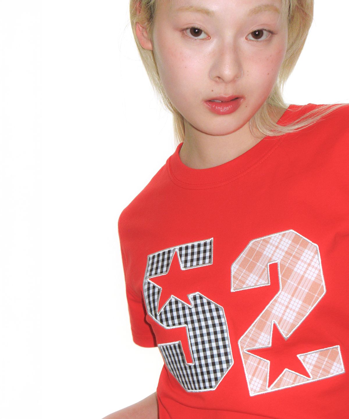 아메스 월드와이드(AMES-WORLDWIDE) 52 APPLIQUE TEE RED