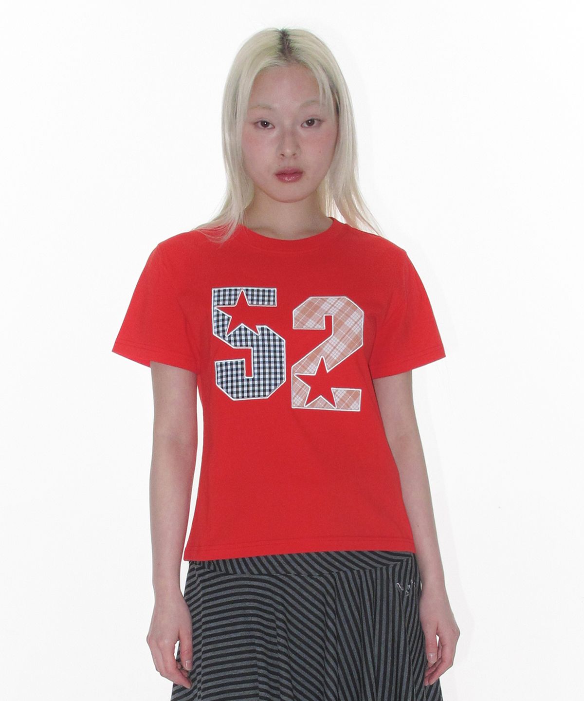 아메스 월드와이드(AMES-WORLDWIDE) 52 APPLIQUE TEE RED