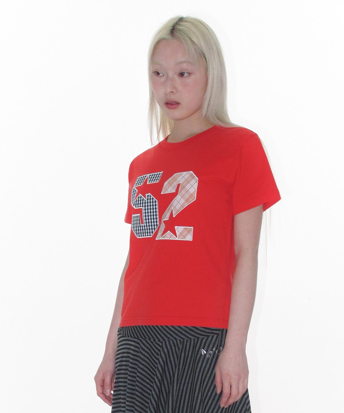아메스 월드와이드(AMES-WORLDWIDE) 52 APPLIQUE TEE RED