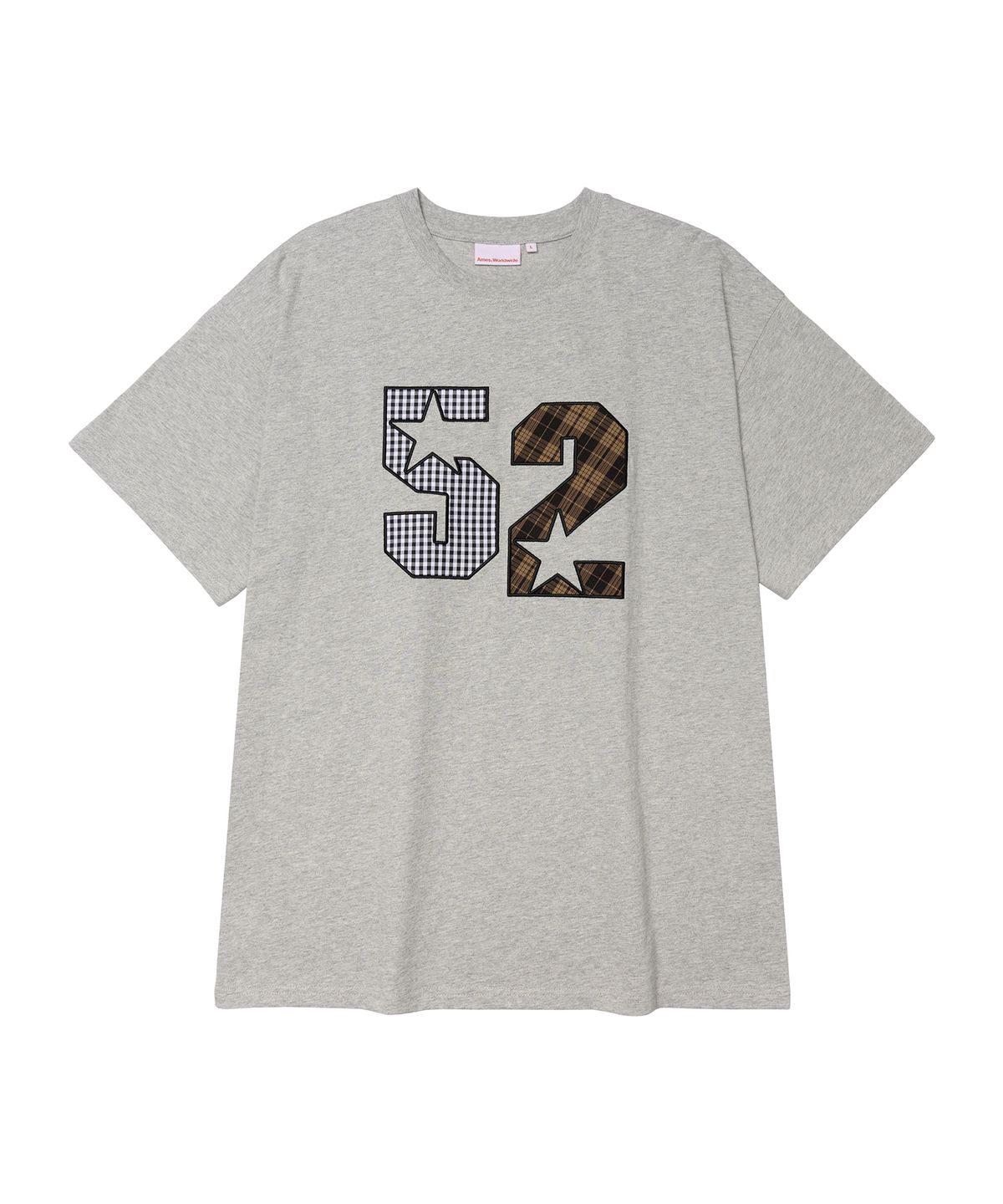 아메스 월드와이드(AMES-WORLDWIDE) 52 APPLIQUE TEE GREY