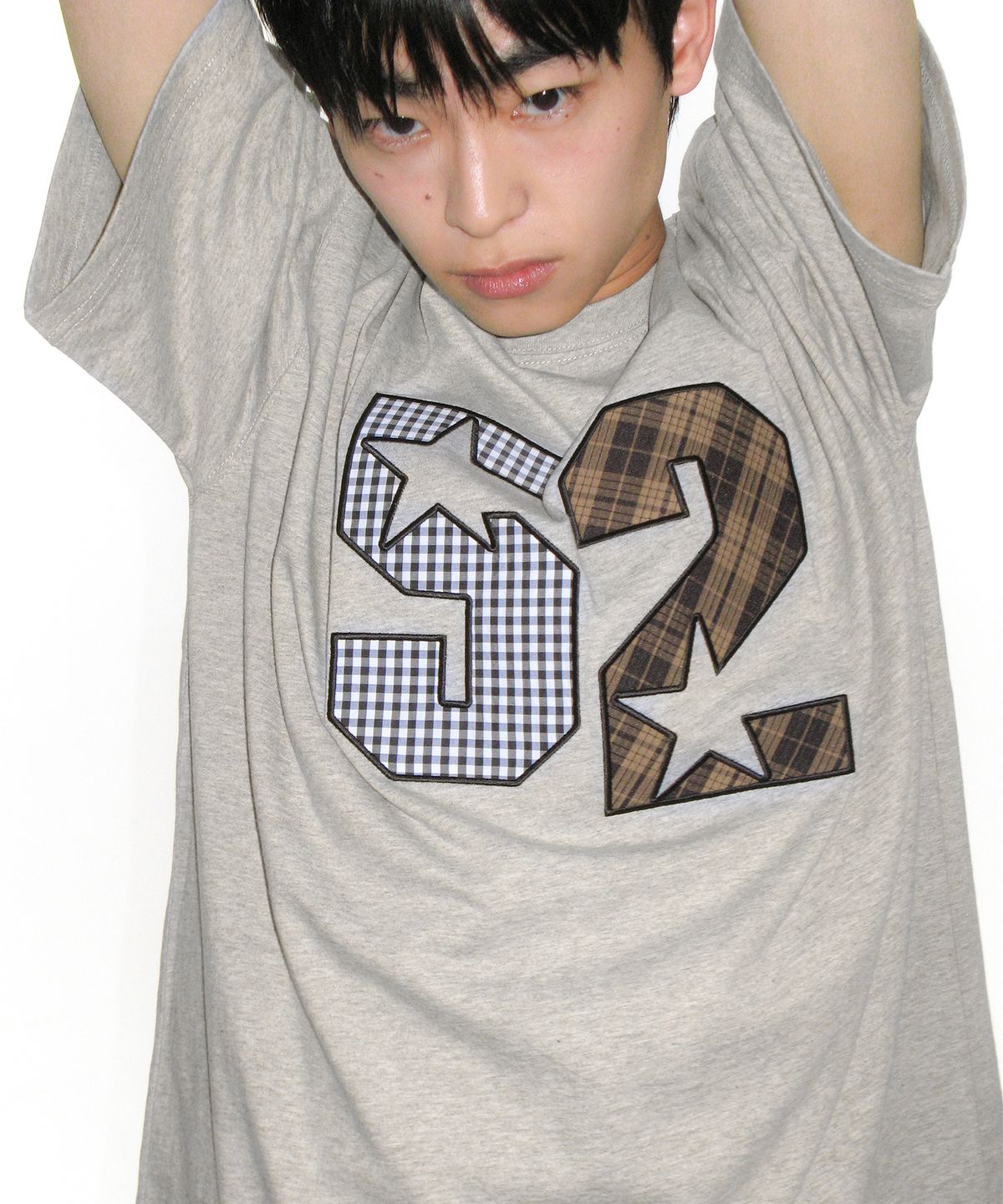 아메스 월드와이드(AMES-WORLDWIDE) 52 APPLIQUE TEE GREY