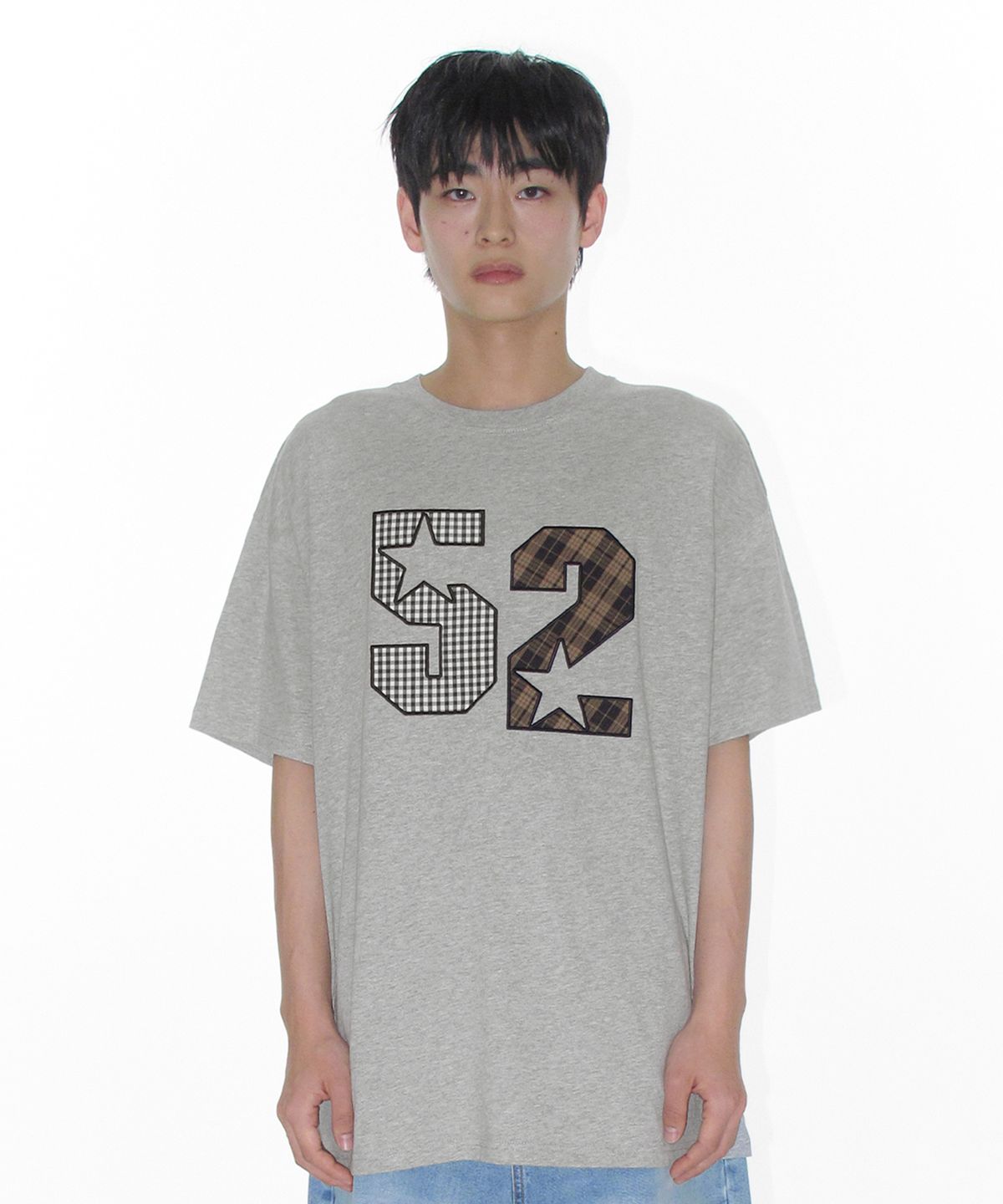 아메스 월드와이드(AMES-WORLDWIDE) 52 APPLIQUE TEE GREY