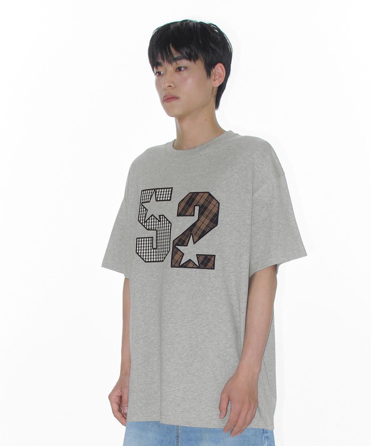 아메스 월드와이드(AMES-WORLDWIDE) 52 APPLIQUE TEE GREY