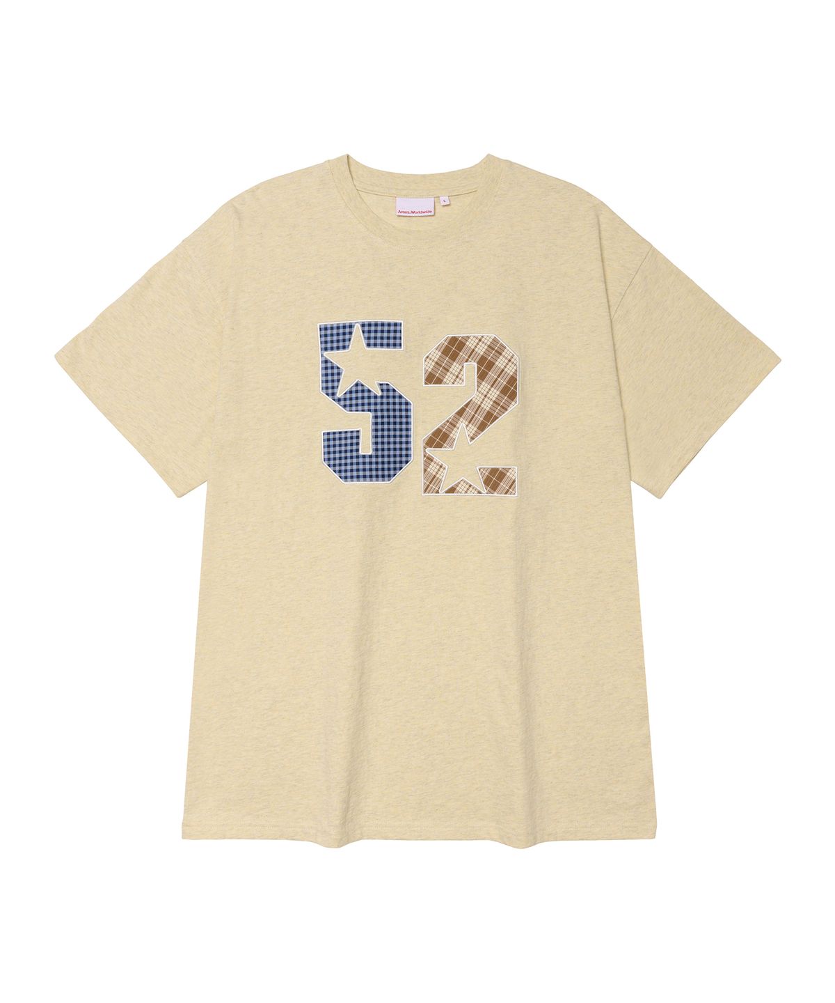 아메스 월드와이드(AMES-WORLDWIDE) 52 APPLIQUE TEE YELLOW