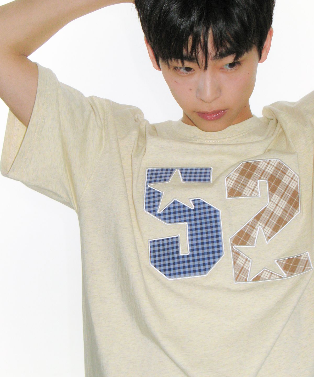 아메스 월드와이드(AMES-WORLDWIDE) 52 APPLIQUE TEE YELLOW