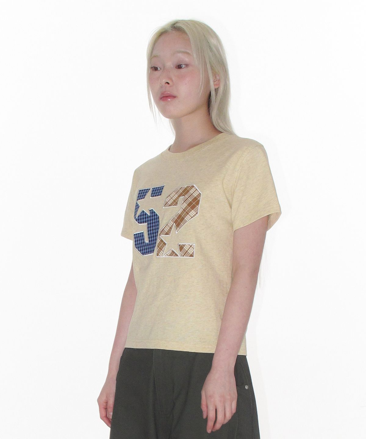 아메스 월드와이드(AMES-WORLDWIDE) 52 APPLIQUE TEE YELLOW