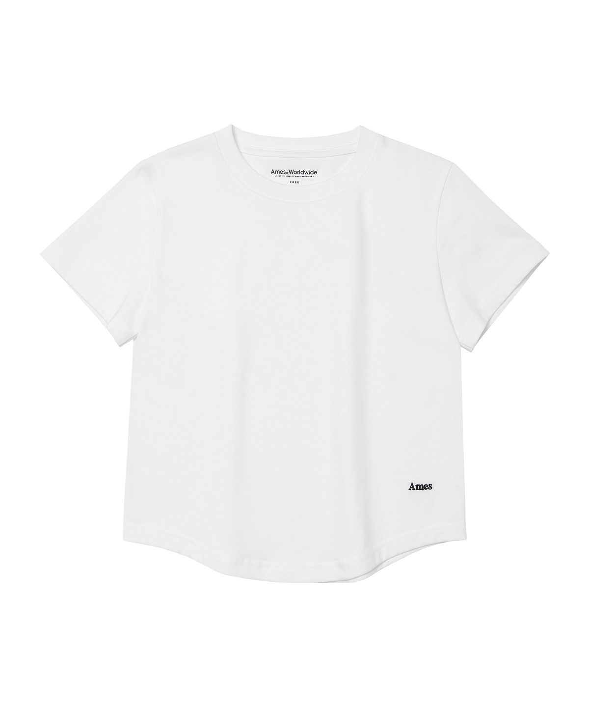 아메스 월드와이드(AMES-WORLDWIDE) [2 PACK] AMES COOL ROUND HEM CROP TEE