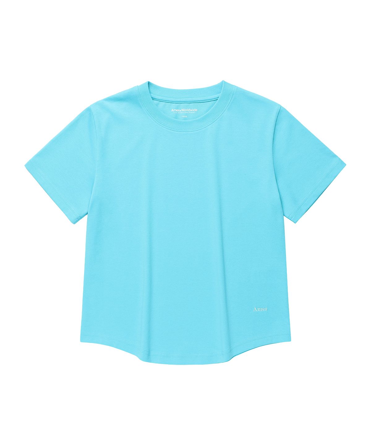 아메스 월드와이드(AMES-WORLDWIDE) [2 PACK] AMES COOL ROUND HEM CROP TEE