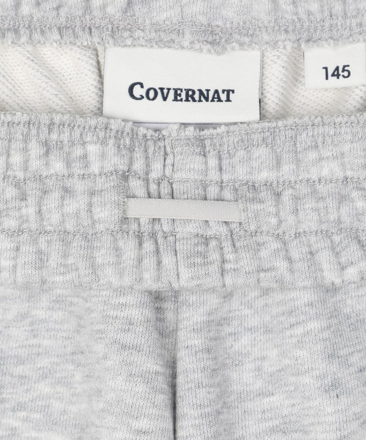 커버낫 키즈(COVERNAT KIDS) 워드마크 카고 버뮤다 스웻팬츠 멜란지 그레이 CK2602JS10MG