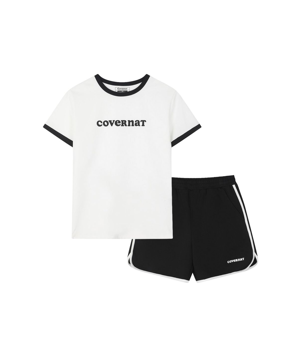 커버낫 키즈(COVERNAT KIDS) 쿠퍼로고 링거 커버셋 화이트 CK2602SU65WH