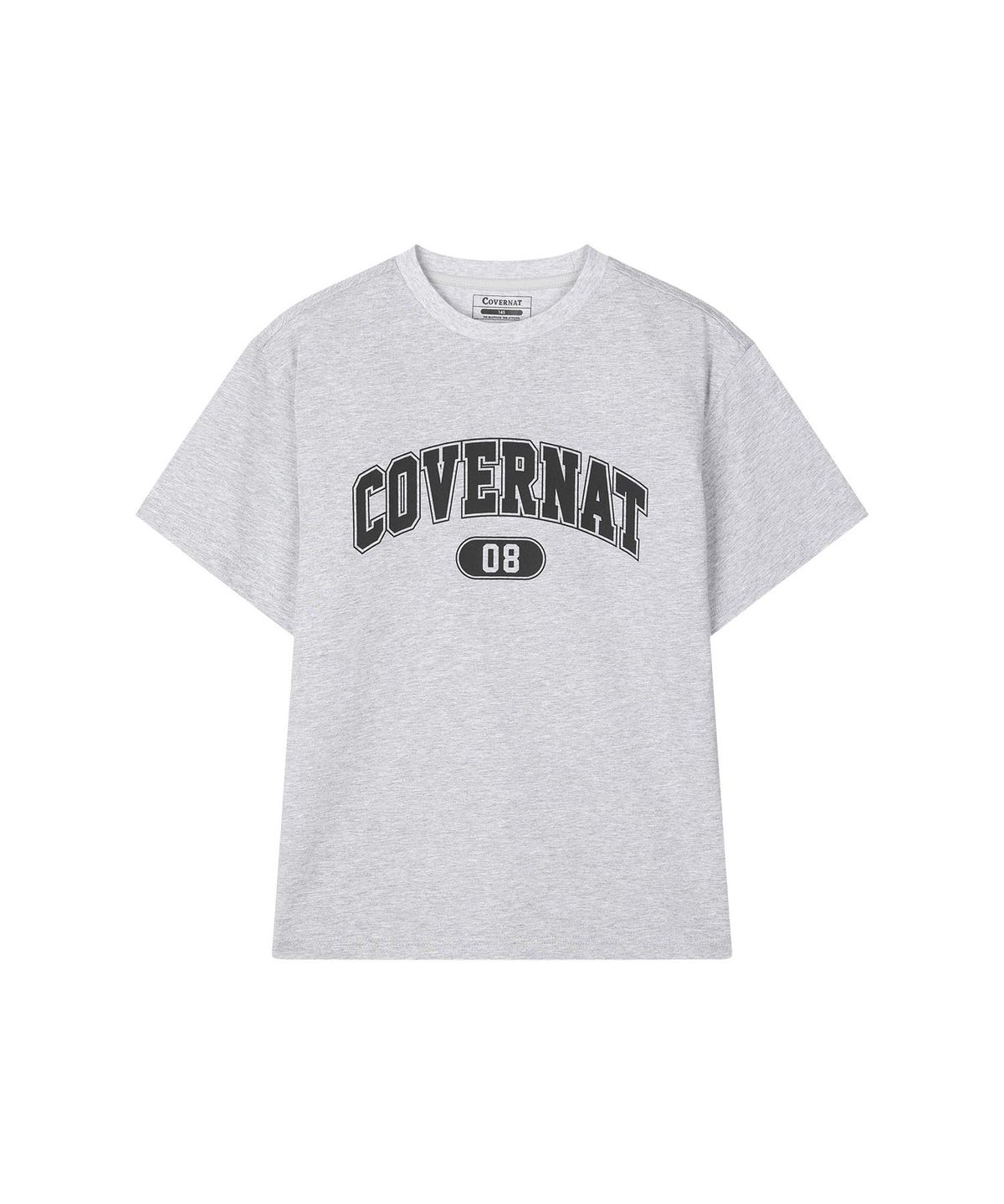 커버낫 키즈(COVERNAT KIDS) 아치로고 티셔츠 커버셋 멜란지 그레이 CK2602SU01MG