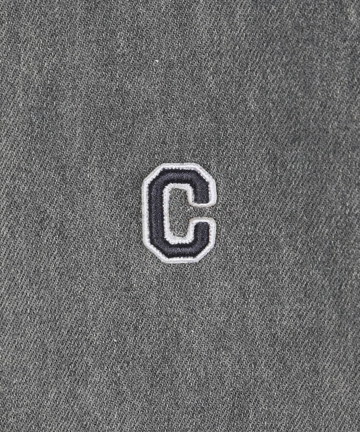 커버낫 키즈(COVERNAT KIDS) C로고 데님 반팔셔츠 그린 CK2602SS27GR