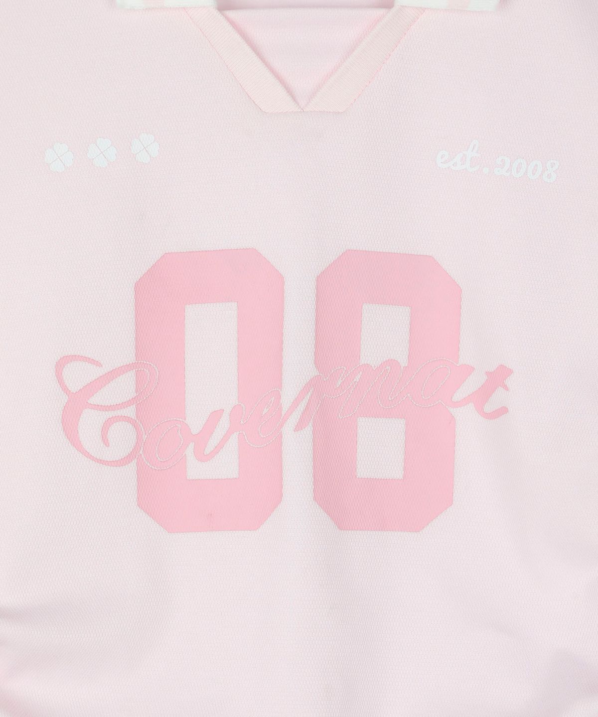 커버낫 키즈(COVERNAT KIDS) 타이포 사이드 스트링 카라티셔츠 핑크 CK2602ST78PI