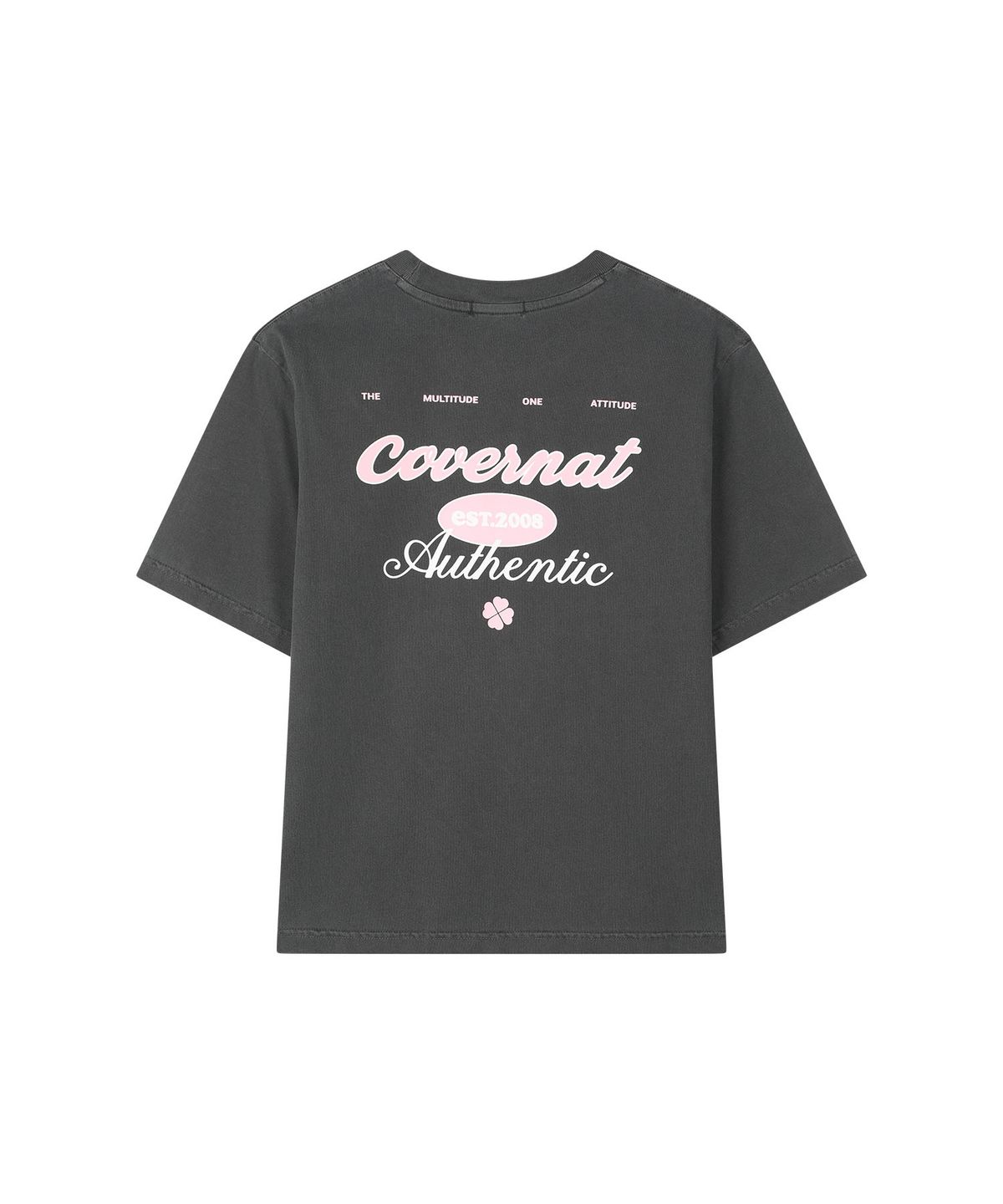 커버낫 키즈(COVERNAT KIDS) 타이포 스크립트 티셔츠 차콜 CK2602ST77CH