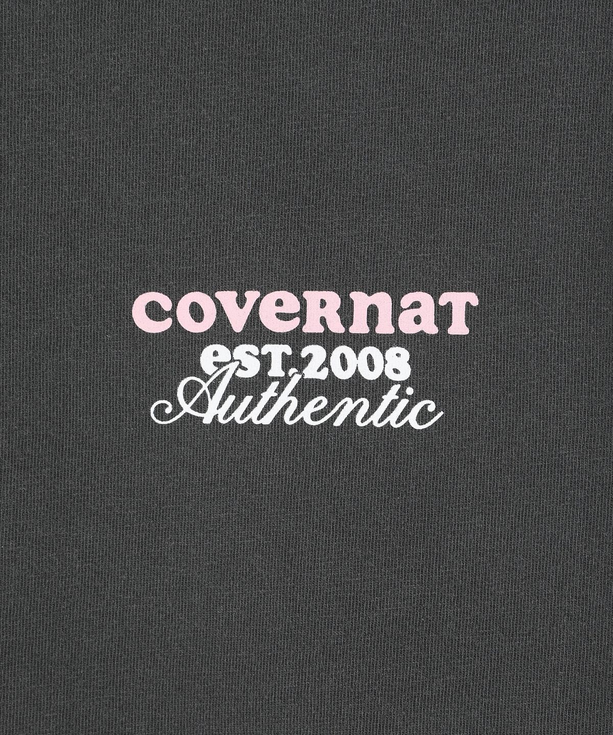 커버낫 키즈(COVERNAT KIDS) 타이포 스크립트 티셔츠 차콜 CK2602ST77CH
