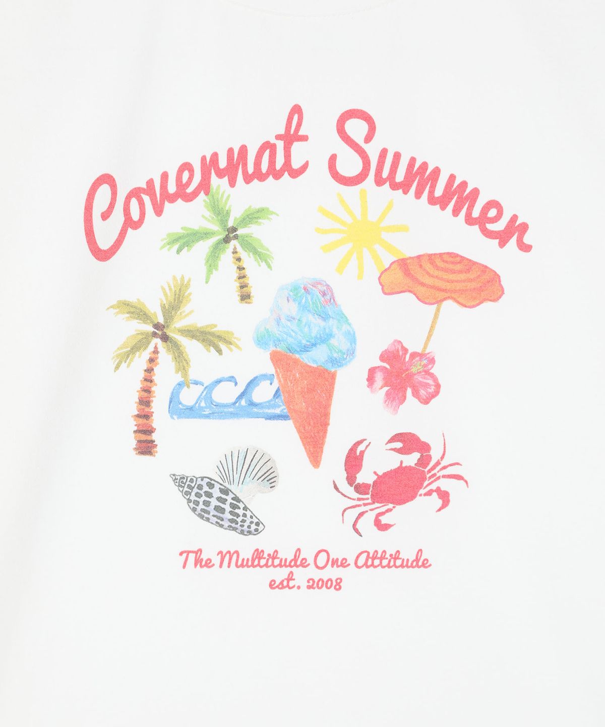커버낫 키즈(COVERNAT KIDS) 아일랜드 써머 티셔츠 화이트 CK2602ST76WH