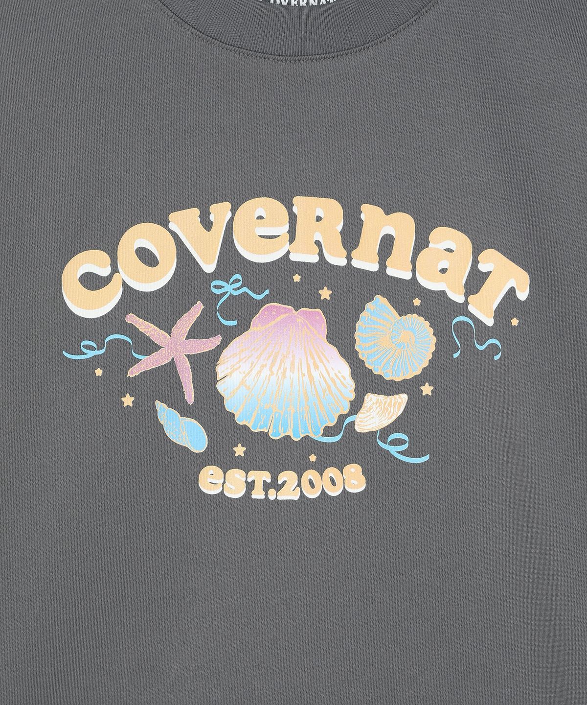 커버낫 키즈(COVERNAT KIDS) 마린 코랄 티셔츠 차콜 CK2602ST75CH