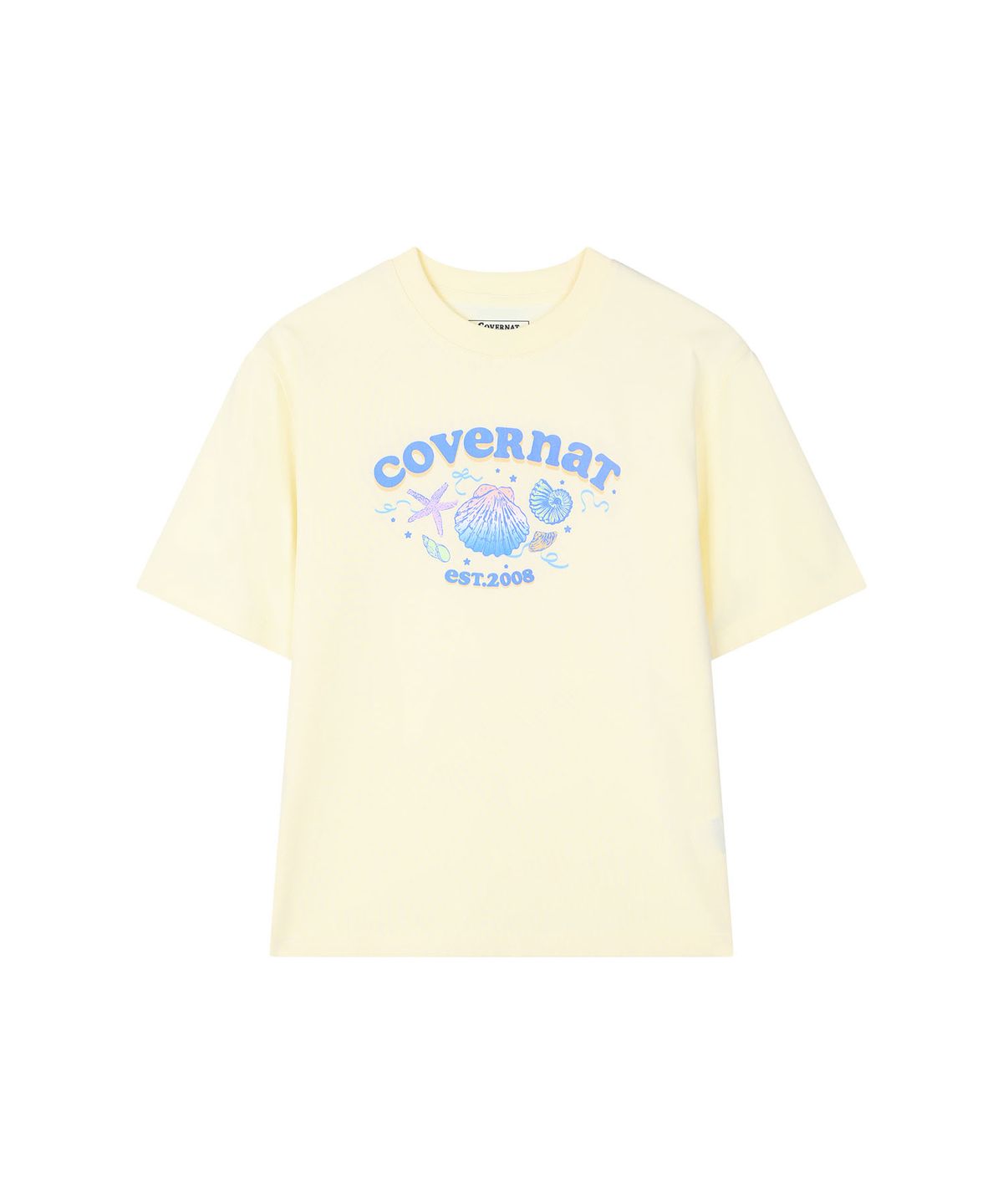 커버낫 키즈(COVERNAT KIDS) 마린 코랄 티셔츠 라이트 옐로우 CK2602ST75LY