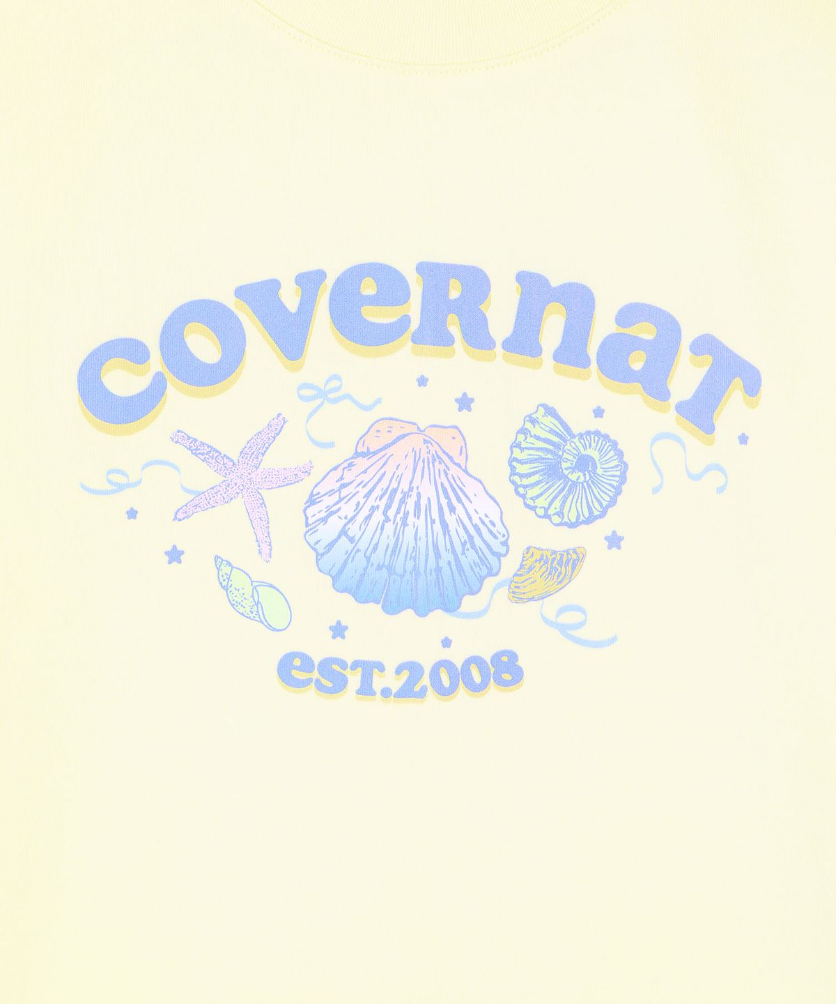 커버낫 키즈(COVERNAT KIDS) 마린 코랄 티셔츠 라이트 옐로우 CK2602ST75LY